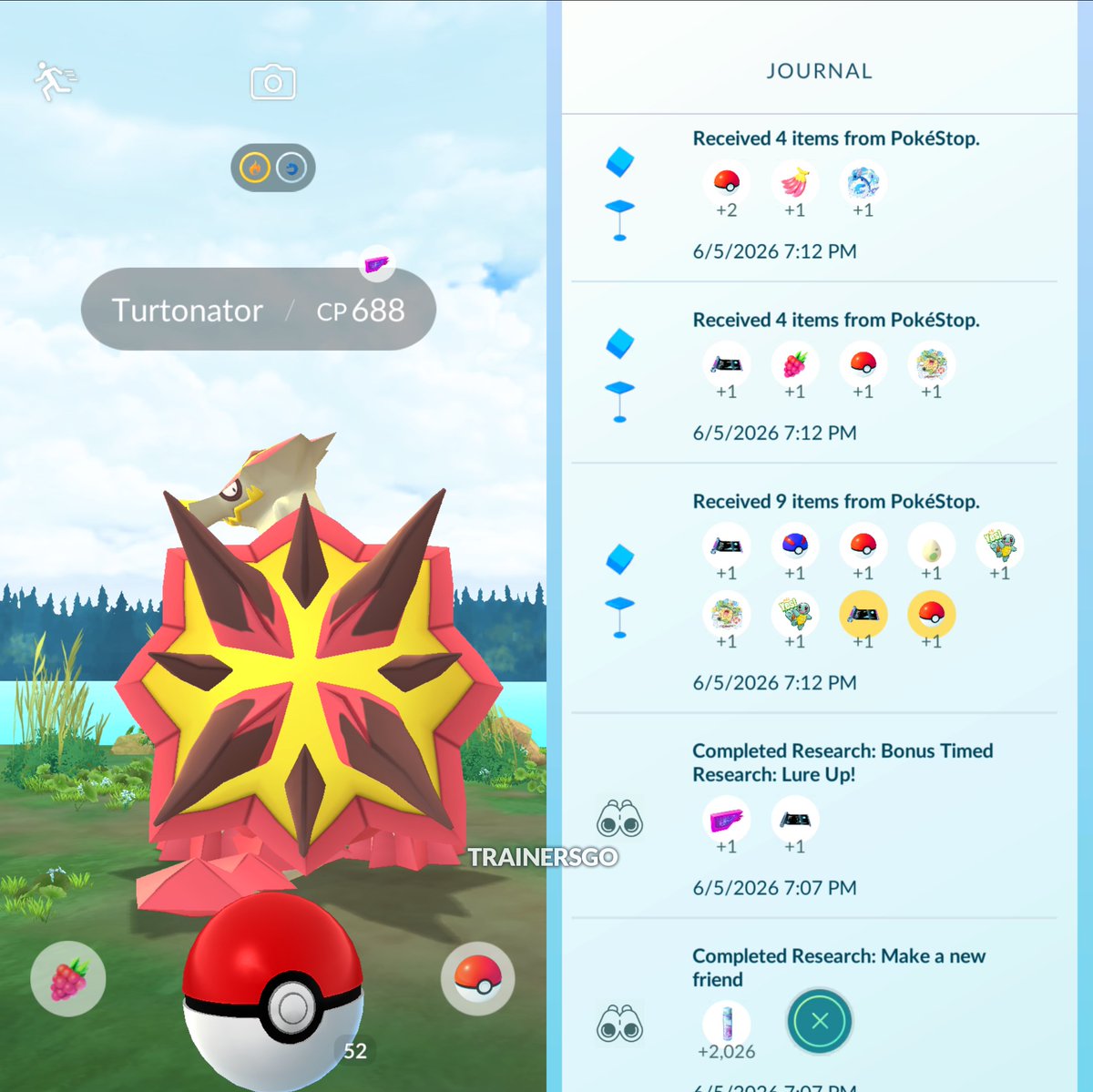 trainersgo2022's tweet photo. 🤓 Ya inició el evento local gratuito del "Pokémon Japan Championships 2026" en Pokémon GO, que se lleva a cabo en el Pacifico Yokohama Exhibition Hall, Japan.

🕐 Fecha y hora: hasta el domingo 7 de junio a las 6:00 p. m. (hora local).

▶️ Bonificaciones del evento:
🔹 100 de Polvo Estelar adicional por captura.
🔹 Los Módulos Cebo duran 3 horas.
🔹 3 intercambios especiales por día.
🔹 Turtonator ✨ podría aparecer al usar Módulos Cebo.
🔹 Al girar las Poképaradas del lugar, podrías obtener MT Rápidas o MT Cargadas normales.

▶️ Habrá 2 investigaciones temporales:
🔹 Una con encuentros de Lileep y una MT Cargada Élite. Si ya la completaste en eventos regionales anteriores, es posible que no vuelva a aparecer.
🔹 Otra con un encuentro de Tauros de Paldea (Aqua) 

▶️ También hay 11 Poképaradas temáticas con imágenes de 9 megaevoluciones.

🔵 Lugar: 35.461446, 139.634764

#PokemonGO #PokemonGOApp #PJCS2026