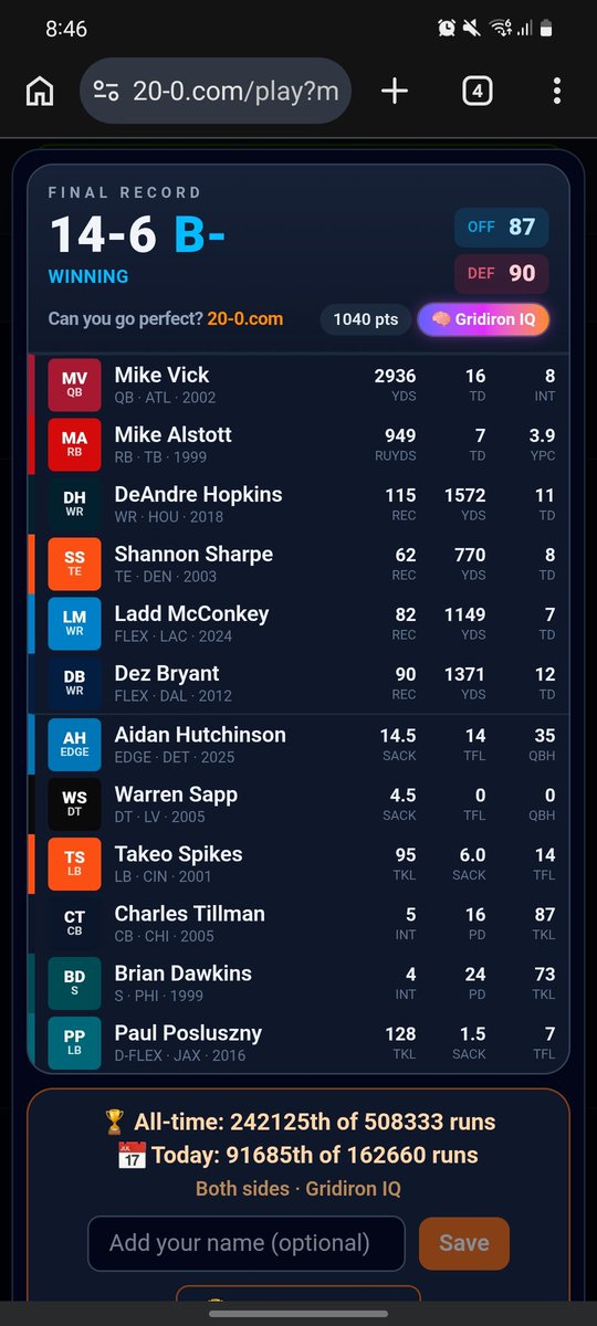 _ITS___NICK_'s tweet photo. I think this offensive ranking in 20-0 is kinda disrespectful. https://t.co/shg31L5i1E