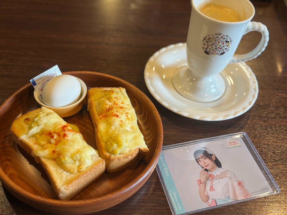 magyoppp's tweet photo. 卯辰山から下山して一息。
ようやくモーニング！
改めまして、本日は「金沢ゲーマーズさんの３周年特別舞台挨拶」㊗️
櫻井 陽菜さん！
凱旋おめでとう御座います🎉
直接お声を聞ける喜び噛み締めて…。
無限コーヒーで祝杯スタート🍻

#lovelive #蓮ノ空 #映画蓮ノ空 https://t.co/56gcGla0Hj