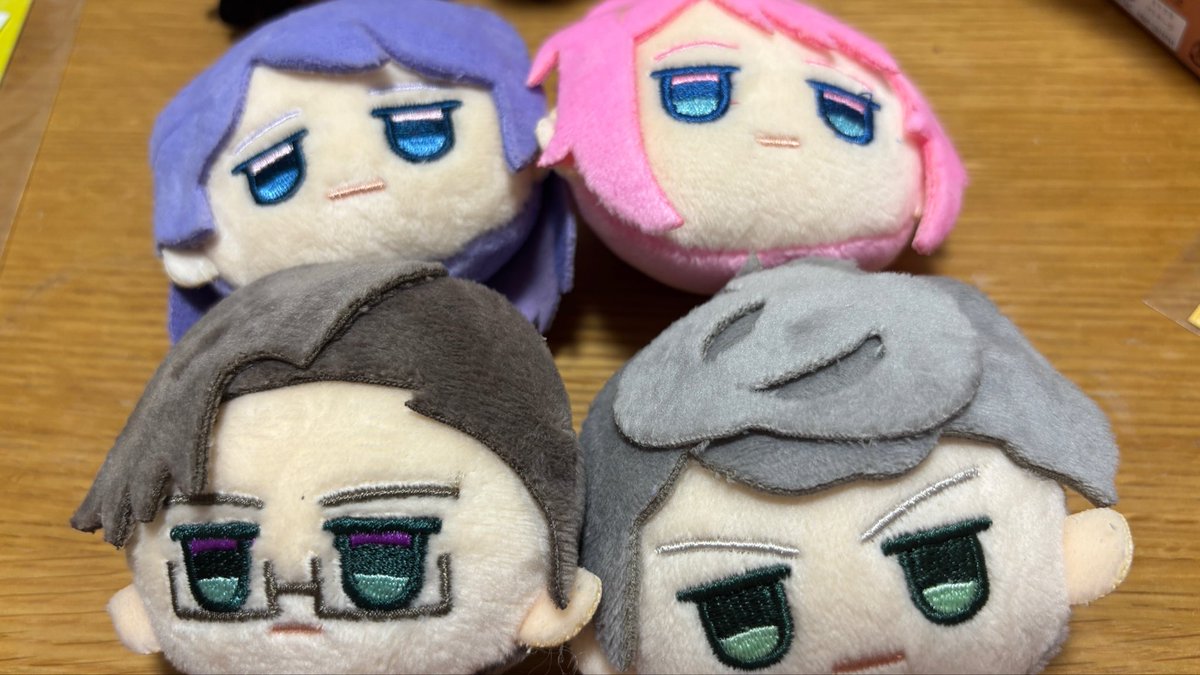 hrakchacham's tweet photo. 【交換】 ヒプノシスマイク ヒプマイ 100均 ダイソー フェイスぬいぐるみ

譲:寂雷、乱数、銃兎、獄

求:定価＋送料

池袋近辺都内手渡し、または郵送にて対応致します
検索からでもお気軽にお声掛けください https://t.co/xWIgqbPdQW
