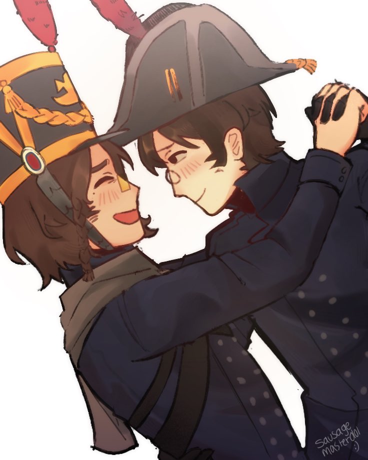 alphasigma02's tweet photo. hi gnb ocs. officer dude isnt my oc https://t.co/OVZHbvRmQZ