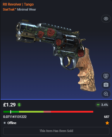 adsyyycs2's tweet photo. Can't argue with an ROI like this, flipped loads recently 💣💥

0.07 ST™ R8 Revolver | Tango
✅FLIPPED✅

➡️Bought for: £0.93
➡️Sold for: £1.28

After fees, that's a total profit of £0.32 (34.88%)🤑💵

#csfloat #cs2 #csgo #counterstrike #skins #trading #flipped #profit #roadto5k https://t.co/bAkYa4dDjA