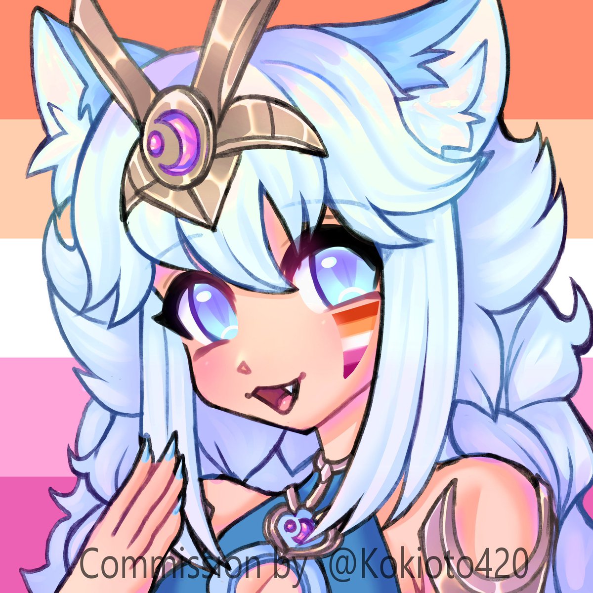 kuraizuki's tweet photo. lesbian io pride reposts of my c0mms

art on the left by @Kokioto420, art on the right by @shgrcube_art https://t.co/JQ85lt9CYZ