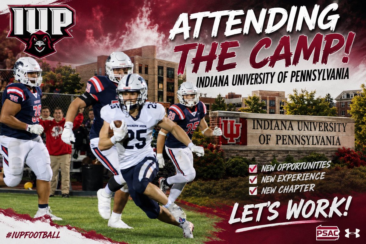 GavinYeiser's tweet photo. I’m excited to be attending @IUPfootball camp on Sunday!! Can’t wait to compete, meet the coaches, and improve my game!!  #trainwithapurpose @Paul_Tortorella  @CoachPecoraIUP @DeclanPeer @BrettBrice6 @mrpafootball @EPAFootball @GameTimePA_SC @BrandonHuffman @CaryMoyer @PaFootballNews @ddstokes124 @ELCORaiderFB @ColinGillen1 @ELCOAthletics