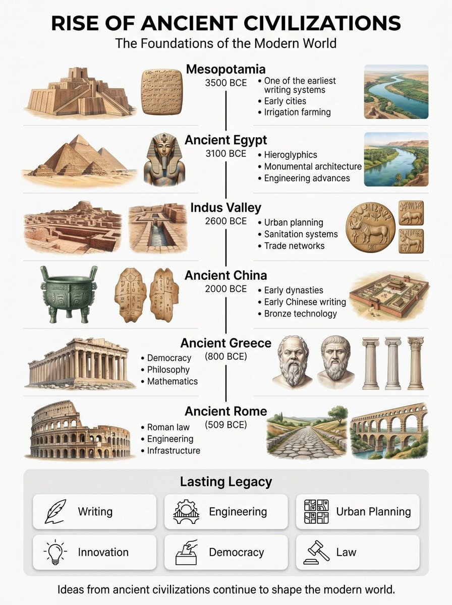 InferamAI's tweet photo. A timeline of civilizations that changed history. https://t.co/8A2pWPtJRA