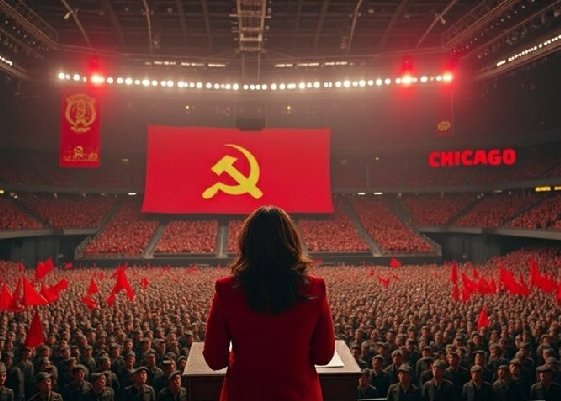 Arqahn's tweet photo. @wakeupusa Commie Mamdani is a star to Comrade Kamala. https://t.co/pTrl7Hrsdl