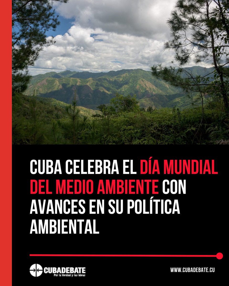 cubadebatecu's tweet photo. 💚 La mayor de las Antillas celebra el Día Mundial del Medio Ambiente con resultados tangibles a despecho de que son tiempos difíciles. https://t.co/lsv14LTr0E https://t.co/C2MF9kLq4n