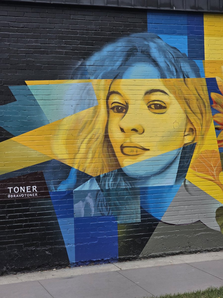 PhooeysPhosters's tweet photo. Can't believe I never saw this before bit Calgary has a mural for the Ukrainian chick who got killed by diversity on the train in USA. https://t.co/zDDzu23Y4o