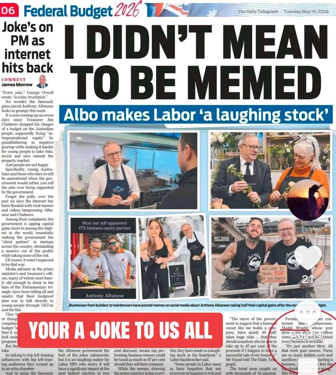 MaulingWallSt's tweet photo. Call the election @AlboMP you lying bastard. No mandate for any of it. Told us before the last election you wouldn't do it. You liar. You parasitic prick, no one wants the worst government in history to continue for one more day. https://t.co/dLyPkR8rgq