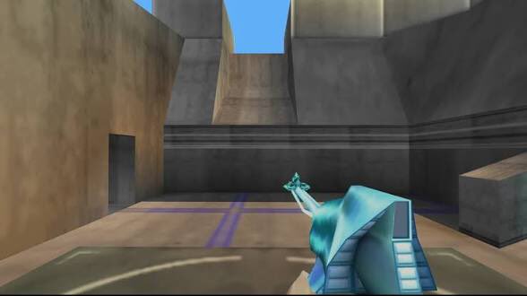 MaxForce357's tweet photo. @Apogee_Ent FarSight XR-20 from “Perfect Dark” (2000).
• X-ray &amp; thermal scope
• Lock-on tracking 
• Shoots through walls
• One hit kill, if memory serves me
• Ultimate camper-killer. You can run, but you can NEVER hide. https://t.co/kQzDSa5o4Q