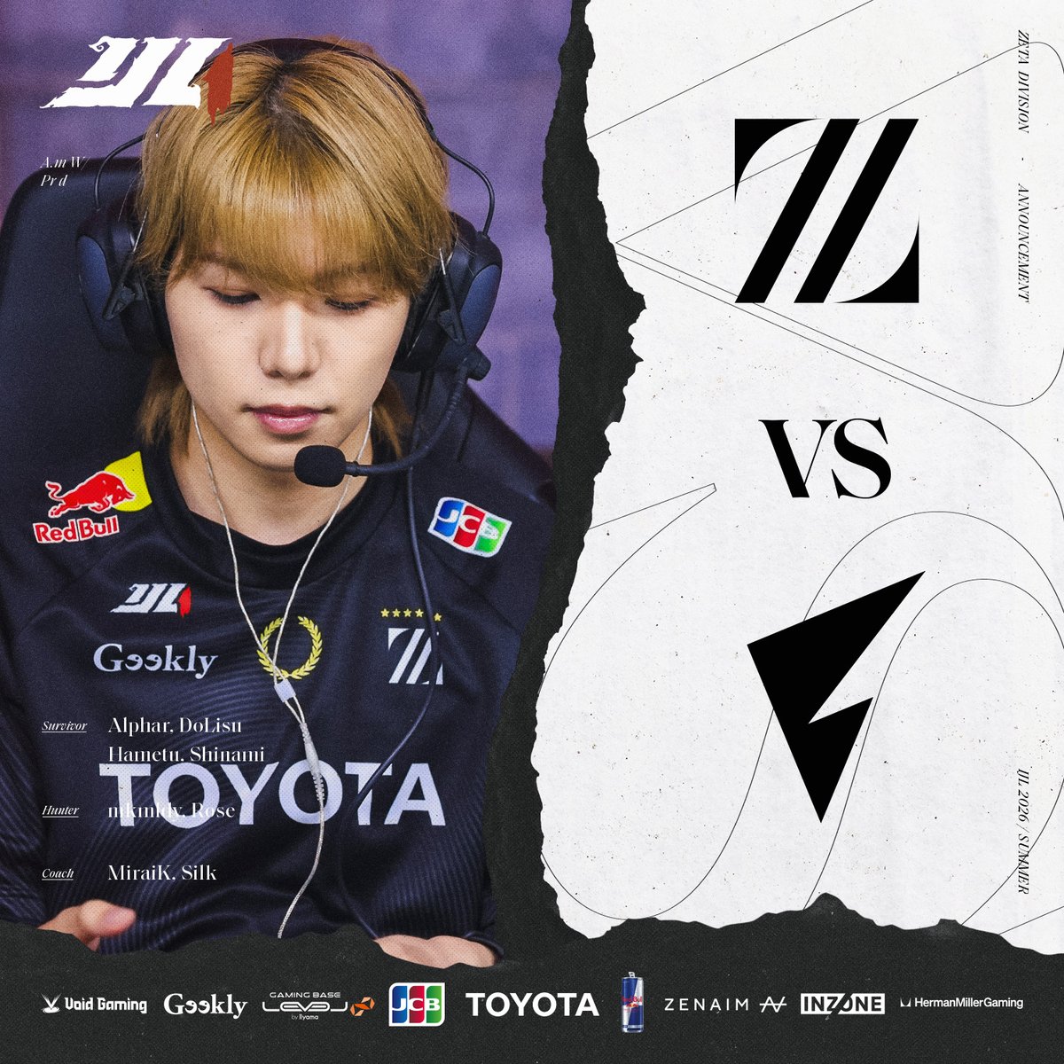 第五人格　ZETA fennel AWG ⚡Identity V Japan League 2026 Summer Regular Season // BO3 6/6