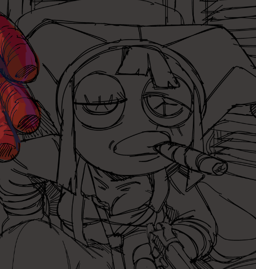 stevenfcuk's tweet photo. wip for big painting #tadc #pomni https://t.co/Db2KWCrW23