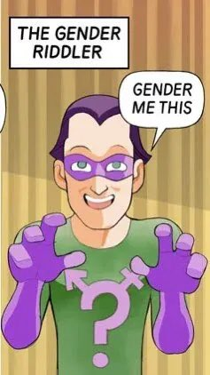 GalaxySoldier's tweet photo. here's my gender riddler mii https://t.co/LjrDFkxKta