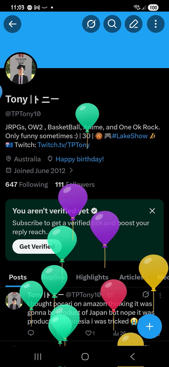 TPTony10's tweet photo. I guess it time to update that 30 to a 31 🥲 https://t.co/kNm7Srebx0