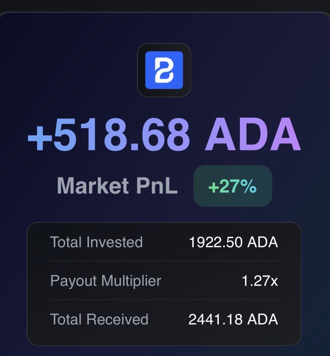 DGKAcid's tweet photo. Surf 🌊 x Bodega 💰

Needed ADA for a guaranteed bet on @BodegaCardano but didn’t have ADA.. Borrowed 1100ADA on @surfcardano using $Bodega to make a prediction market wager then repayed it the next day paying 0.739 ADA in interest.

Surfing my way to EZ Bodega wins 🏄🏻‍♂️ https://t.co/yj4cwgFHYd
