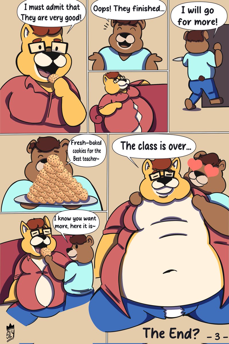 BearlionSS's tweet photo. Te Teacher  (1-3) EN VER. 

Thanks for the support! I'm already working on the 2nd part of the comic, keep liking and sharing for more!

#furry #commission #fatfur #weightgain #furryart https://t.co/oU5etPKUYk