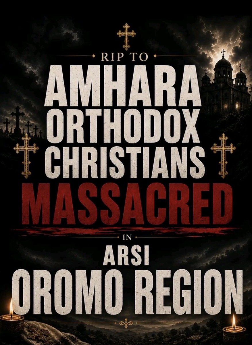 LeyatHona23's tweet photo. Amharas are being systematically massacred and displaced from Arsi and Wellega, their ancestral homes. Historic Orthodox churches are being burned and entire communities are being destroyed. This crisis continues in silence.

#AmharaGenocide #WarOnAmhara @hrw @LemkinInstitute https://t.co/oXwFEfomYr
