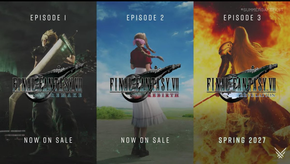 Imashitowareto's tweet photo. FF7永远的鼎三角！🎉🎉 https://t.co/E3jM1zdjzZ