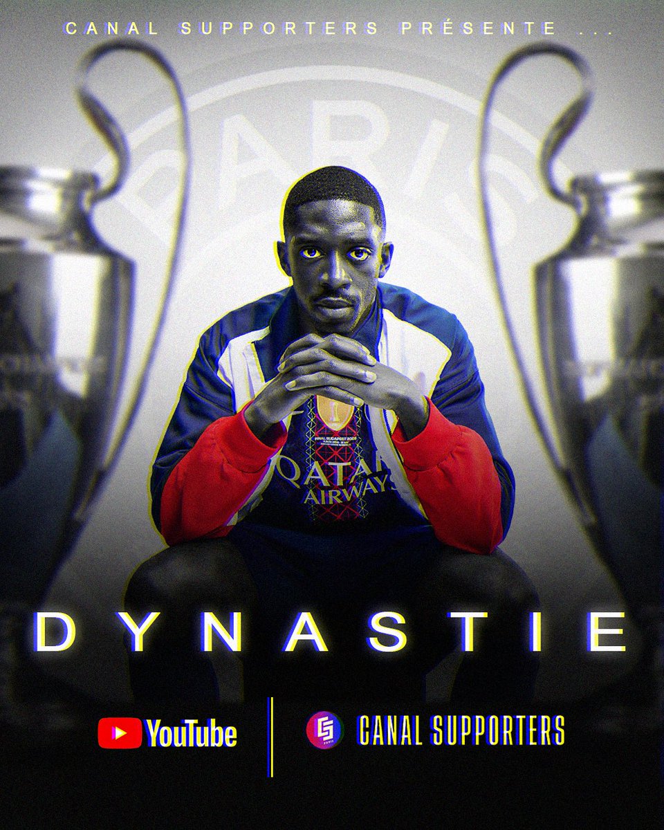 CanalSupporters's tweet photo. 🚨🎬 Rendez-vous ce SAMEDI 6 JUIN sur YouTube pour un nouveau FILM CS :

"𝗗𝘆𝗻𝗮𝘀𝘁𝗶𝗲, 𝗹𝗲 𝗳𝗶𝗹𝗺 𝗱’𝘂𝗻𝗲 𝘀𝗮𝗶𝘀𝗼𝗻 𝗹𝗲́𝗴𝗲𝗻𝗱𝗮𝗶𝗿𝗲 ⭐️🌟"

Des heures de taf abattus pour vous sortir ce contenu à J+7 de la victoire en LDC ! 🔥 https://t.co/OovTI2foHn