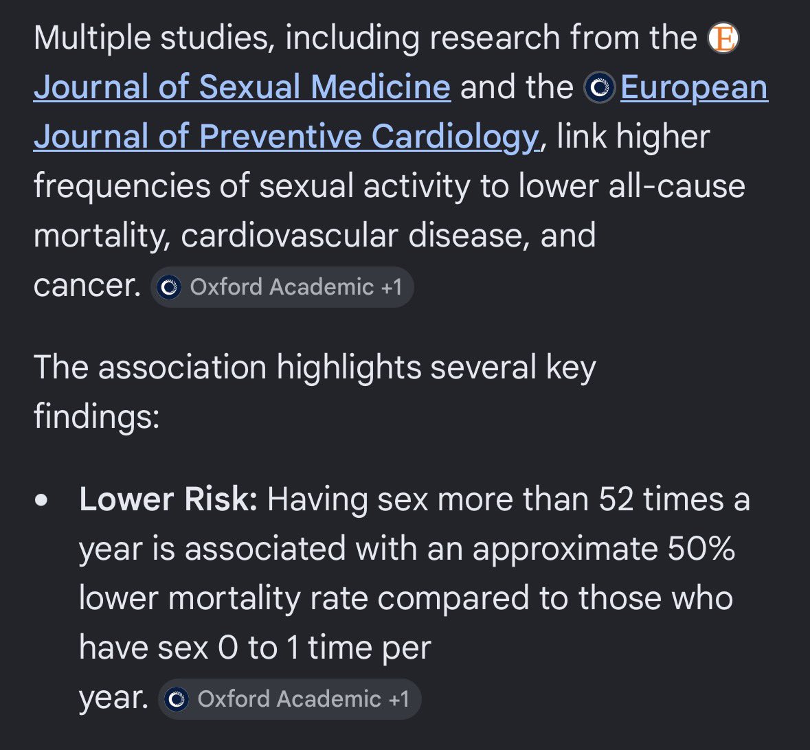 ninaninemilli's tweet photo. Less likely to die sooner or have chronic disease too. https://t.co/bA4FhlTTBE