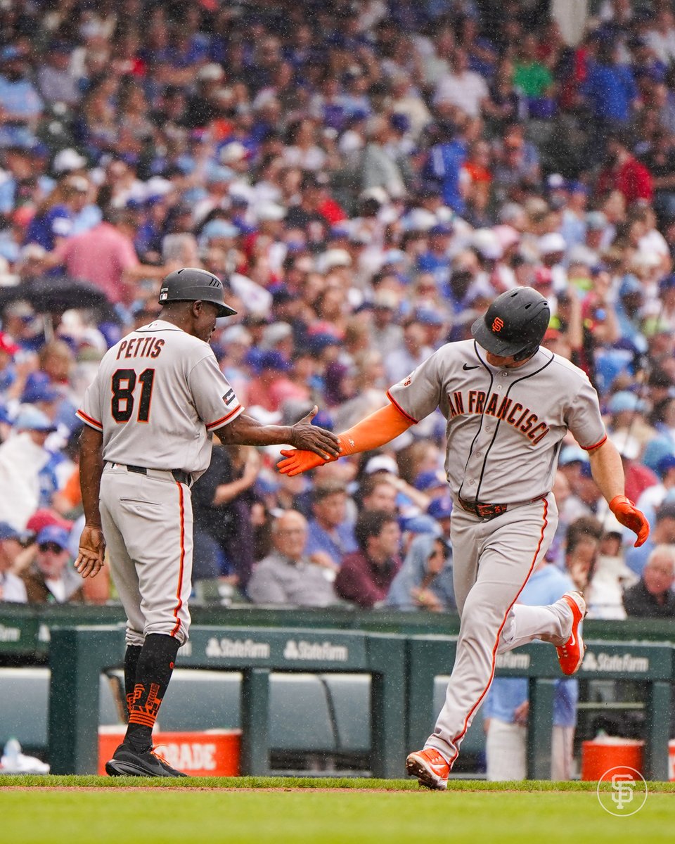 SFGiants's tweet photo. Beginning to love this Grand Slam thing 🙂 https://t.co/bOQmfwO0Dy