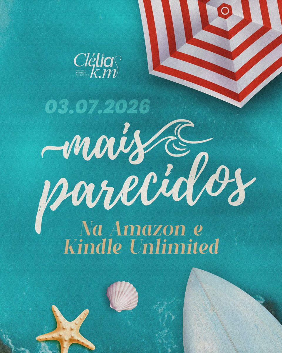cleliakmuller's tweet photo. Mais Parecidos chega na Amazon e no Kindle Unlimited em 03/07/2026 🐠🐟 https://t.co/lblo1yWuqN