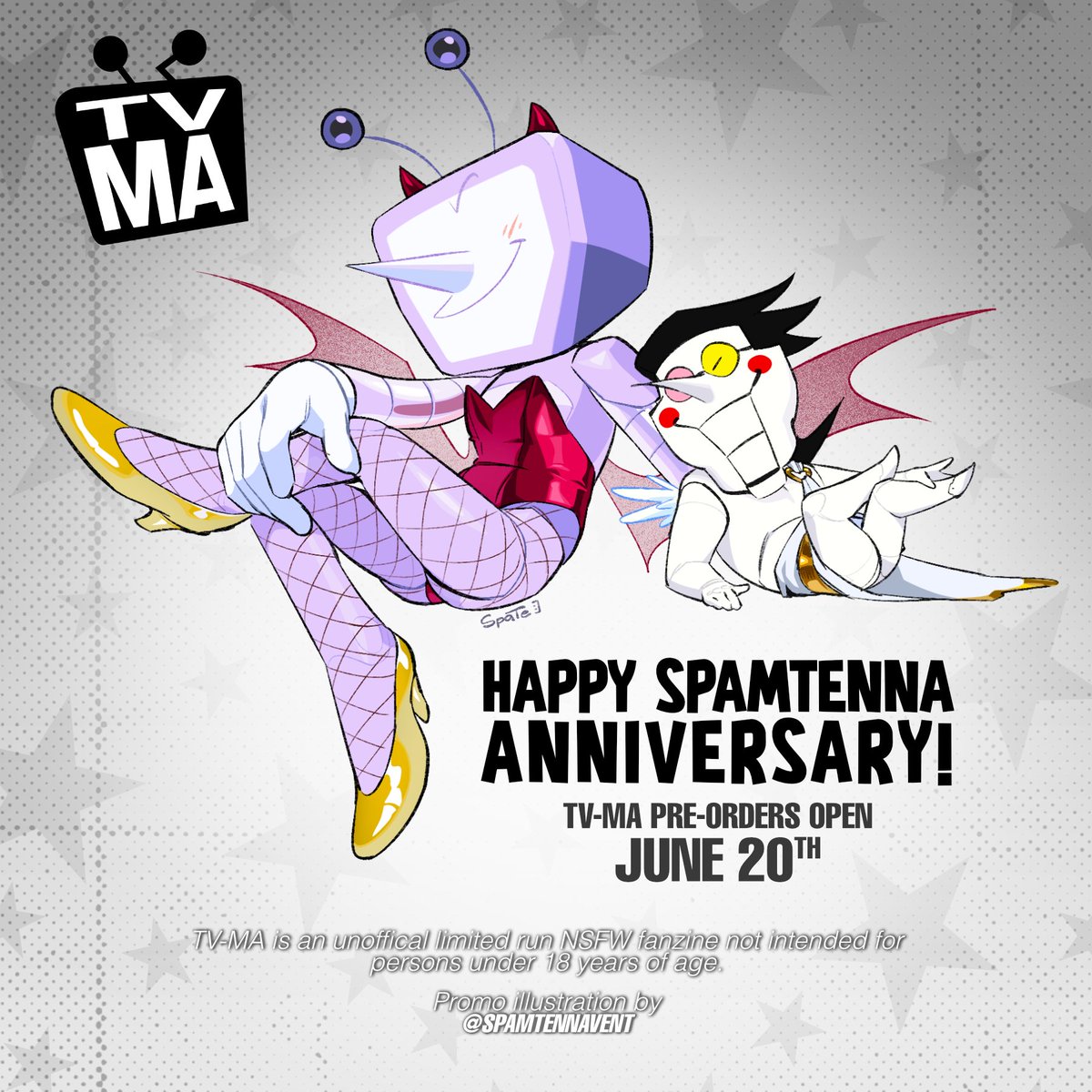TVMAZine's tweet photo. What an incredible year it's been! Celebrate Spamtenna Summer 2.0 with us on June 20th when our Pre-orders go live!

Here's to many more years of Spamtenna~📺🩷📧
#deltaruined https://t.co/KeRQIT2d4r