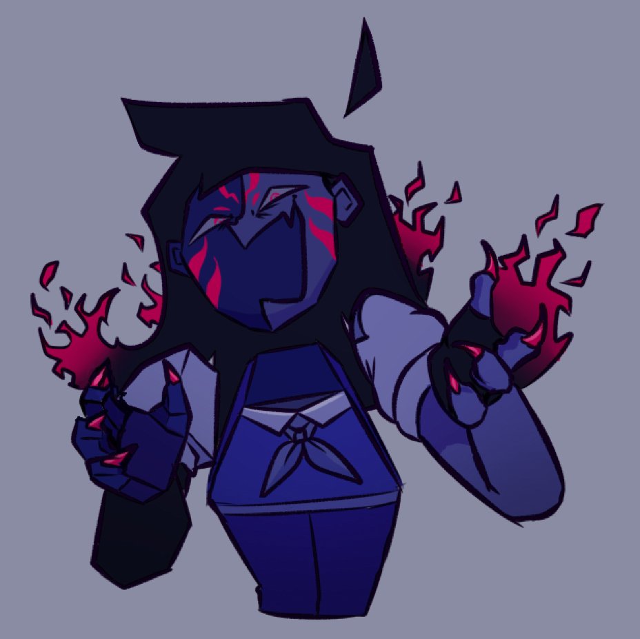 Z3phyl's tweet photo. peak design holy shit @iwannaf_ingdie 
also yes I gave her claws 🥀
#enaoc #ena https://t.co/yCDHNY7mea