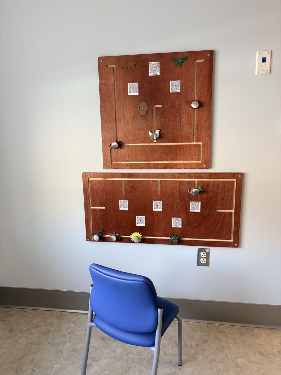 TKtalksSTEAM's tweet photo. Iteration in Action 🔄❤️

The fidget boards now being used in pediatric treatment room at MidHudson Regional Hospital didn’t appear overnight.

Elementary students learned life science concepts and created initial prototypes. High school manufacturing students refined and built the designs. The prototypes then returned to the elementary students for testing and feedback before final revisions were made.

Design. Test. Revise. Improve.

What started as a classroom idea became a product that is now supporting real pediatric patients.

That’s the power of authentic PBL—learning that extends beyond the classroom and creates impact in the community.
@SammonSTEAM @WCSDEmpowers @drbonkwcsd @steammachinepd @dailystem 

#PBL #DesignThinking #Iteration #AuthenticLearning #PortraitOfAGraduate
