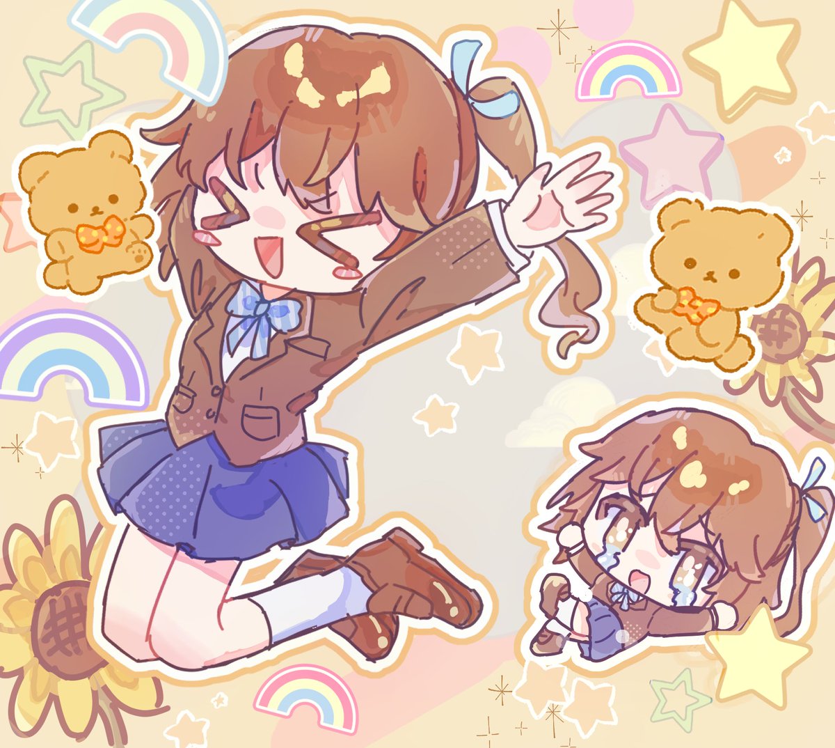 SeeeeNO1_chu_'s tweet photo. おっはよー！！！！
今日はイラスト付きのおはようです！
元気にハイテンションに頑張っていくよー！！！💪💪✨
行ってらっしゃい！！行ってきます！！ https://t.co/oIdpQLLBBr