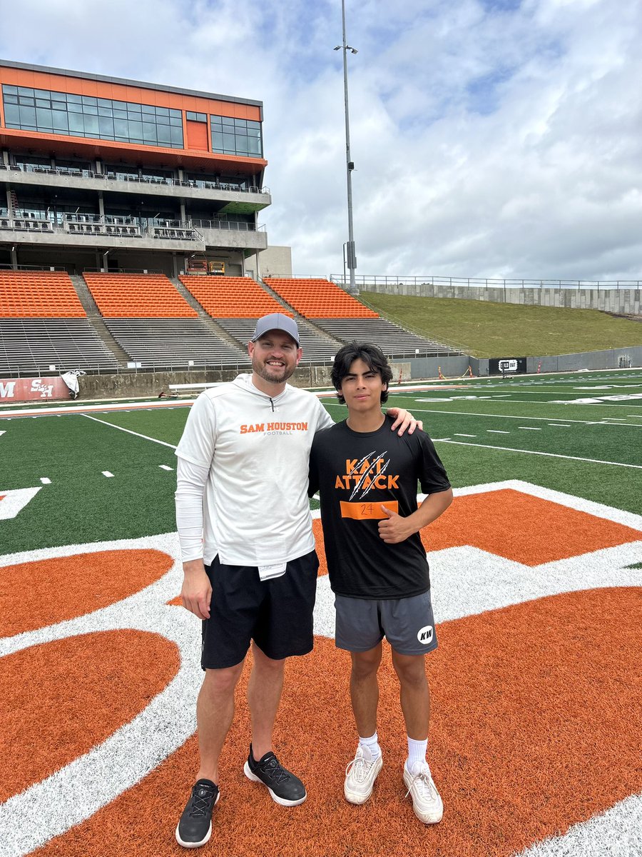 AydenR08's tweet photo. Amazing time today @BearkatsFB 
Specialist camp. Field goal charting and comp went good almost made final round. In Kickoff Comp I made the final round for KO making top 3.
2 big KO in charting were 69 3.8 and 65 4.0. 
Thank you @CoachRaisbeck for a fun time and great camp. https://t.co/Xb2rQqAnks