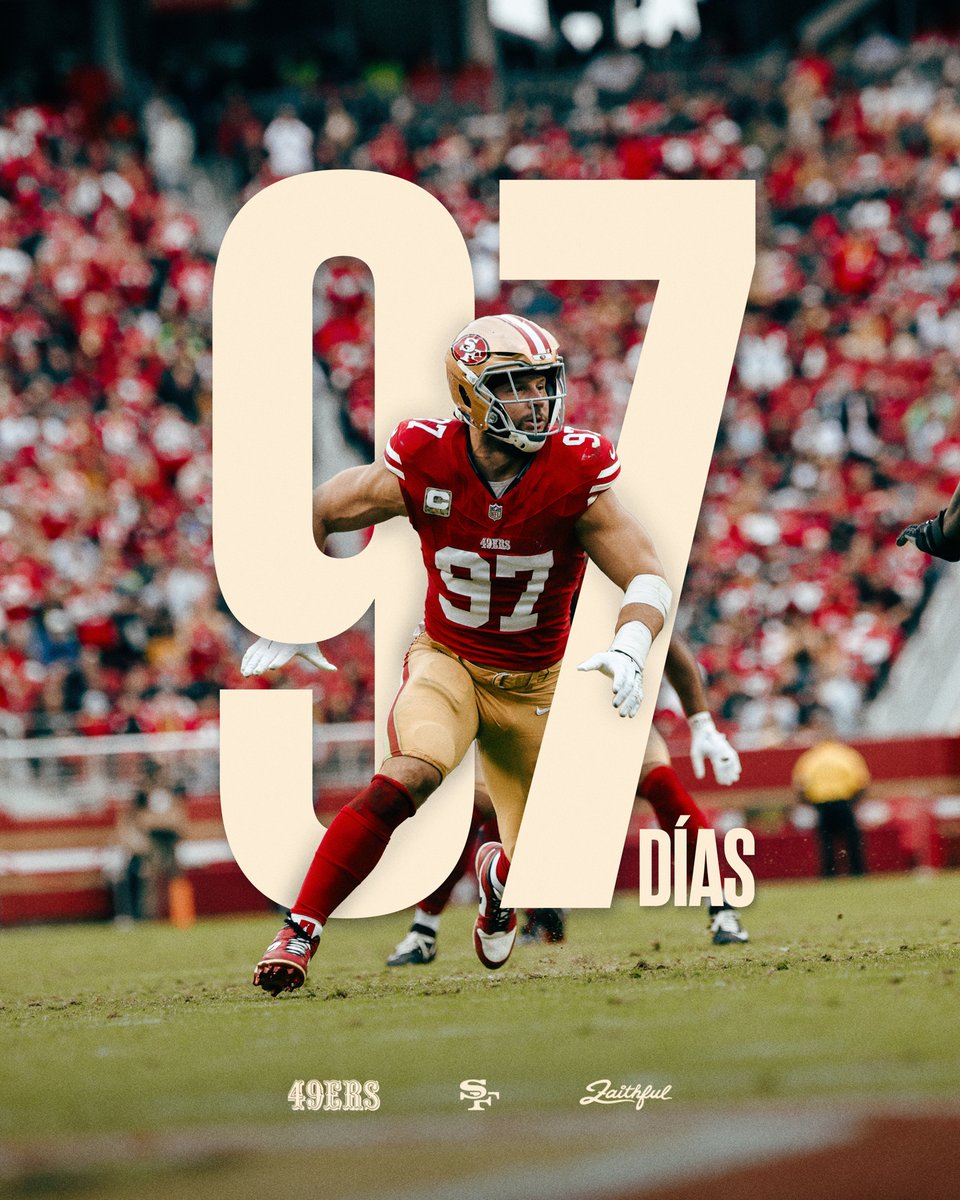 49ersESP's tweet photo. 97 días para decir “no puedo, juegan los 49ers” y hacerle como @nbsmallerbear 🤷‍♂️

#FTTB https://t.co/Ahm8Dhj76n