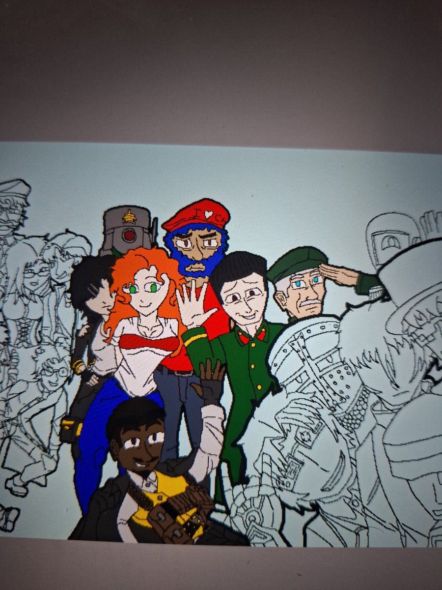 pessoadoX's tweet photo. Nunca achei que desenharia essa turma junta. O que acharam de como está ficando? 😁 https://t.co/7pPdtgwUzg