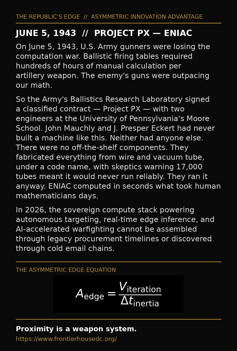 FrontierHouseDC's tweet photo. Proximity is a weapon system. Join us at https://t.co/2yJuGZw5XG https://t.co/8LPlzk3Eap