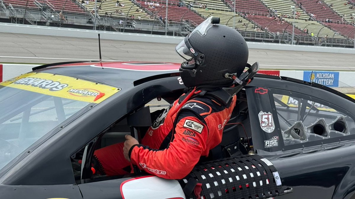 BobbyEarnhardt's tweet photo. Rolling off 11th. We’ve got a solid hot rod and a team that never quits. Time to see what we can do. 💪 #RacingwithJesus 

📺Tune in to FS2 at 5:00 PM ET. 
@RiseRacing89 @ARCA_Racing @MISpeedway https://t.co/NNfrEYZzoH