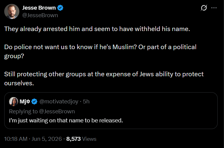 jasontoney_'s tweet photo. I screen-capped it. Brown wasn’t just being “needlessly speculative,” he was being Islamophobic. It is dangerous rhetoric that shouldn’t be scrubbed from the record without accountability. https://t.co/Blp88xEeeL