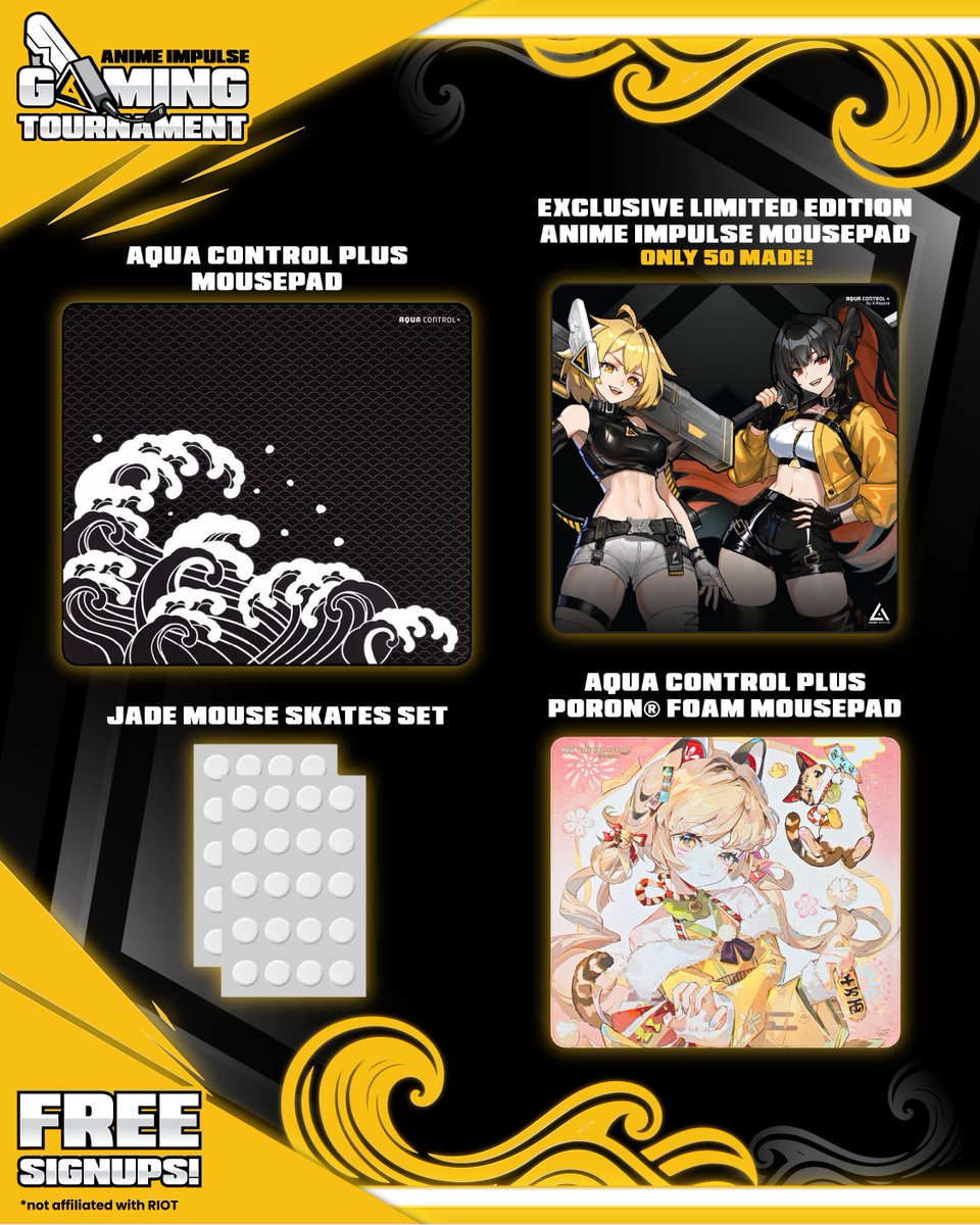 animeimpulse's tweet photo. 🚨 SPONSOR ALERT 🚨 @XraypadOfficial  is bringing premium gaming gear to ANIME Impulse! Exclusive collab mousepad, best-selling mousepads &amp; premium skates up for grabs 👀

Catch the stream Saturday @ 12PM PST: https://t.co/A79cfHp8mh

#XRayPad #AnimeImpulse #gaming #esports https://t.co/orHXCGkoP2