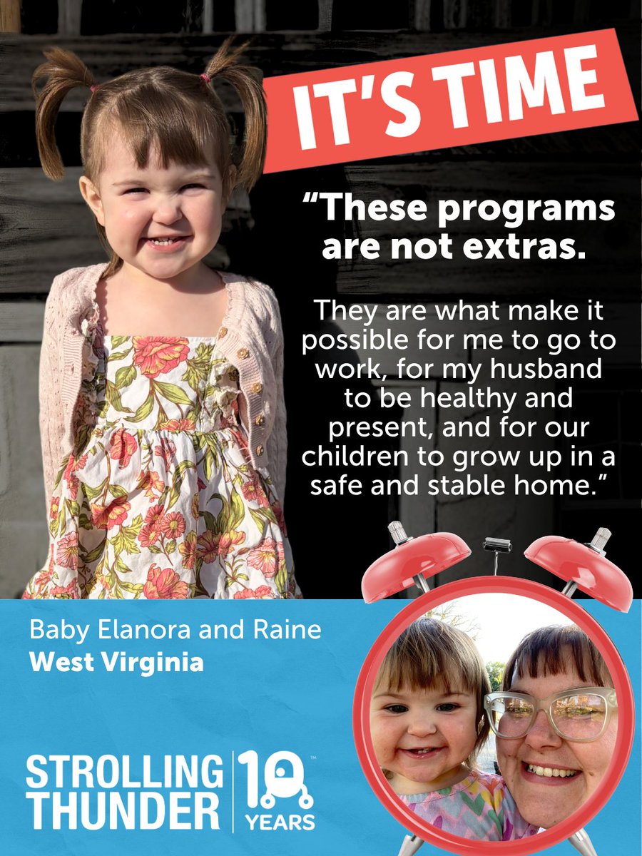 ZEROTOTHREE's tweet photo. For Raine's family, Medicaid meant mental health care. SNAP meant food on the table. Head Start meant opportunity. On June 9, families will bring stories like hers to #StrollingThunder and remind policymakers what's at stake. Read her story: https://t.co/jOOLTVsGeb

#ThinkBabies https://t.co/Dg3fVAxVtL