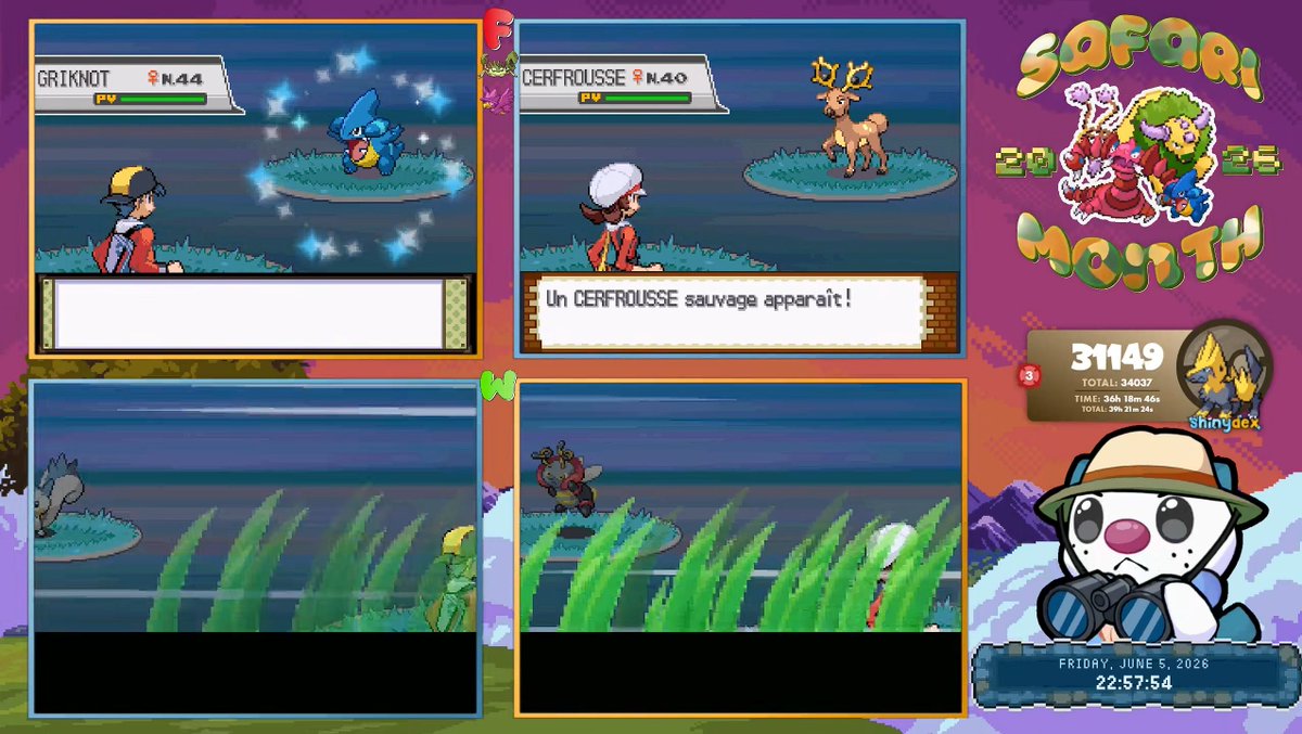 DocNoobzy's tweet photo. [Safari Month 2026 - 4G] ☆ Shiny Gible ! After 31,152 re's ! Sadly fled after 5 balls, but glad to see it ! 0-3 in the Safari Zone for now o7. Onto next ! https://t.co/aDL7cT6X1c