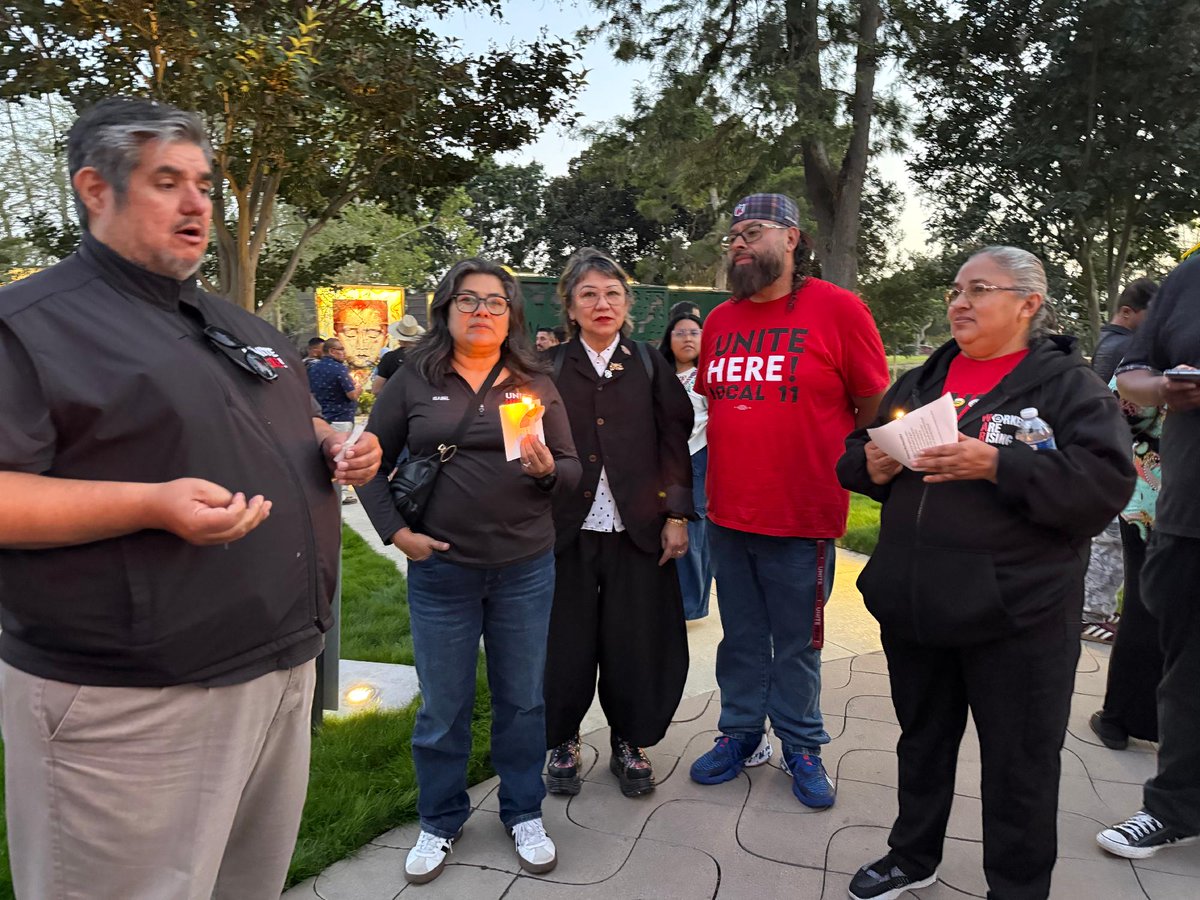 unitehere11's tweet photo. Co President Susan Minato spoke last night at the LA action of the "Seven Days in June" to draw attention to the devastating cuts to healthcare funding that will come into effect after the midterm elections. https://t.co/BKACsAxvu4