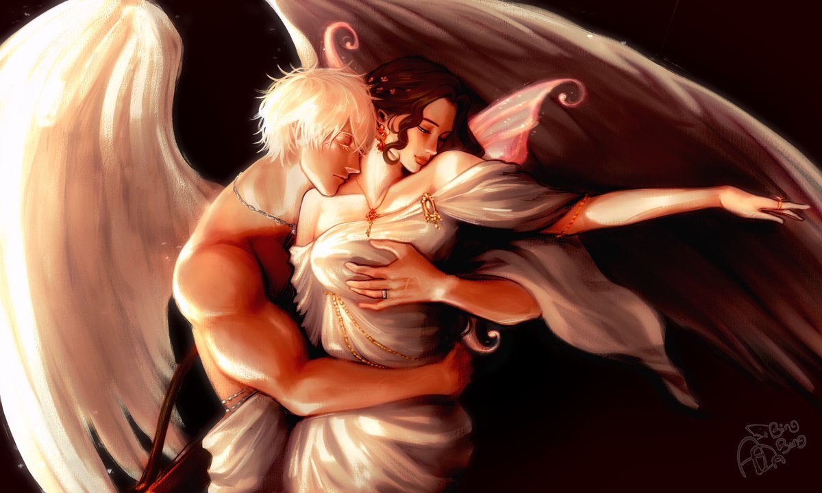 cheripluton's tweet photo. eros &amp; psyche ִֶָ. ..🦋𓂃 ࣪ ִֶָ🪽་༘࿐

🎨: @ada_bingbong 

★┊[ #yumetwt 💌 #moonkissed 🏹#kyjo ] https://t.co/CsTlD7Nqlw