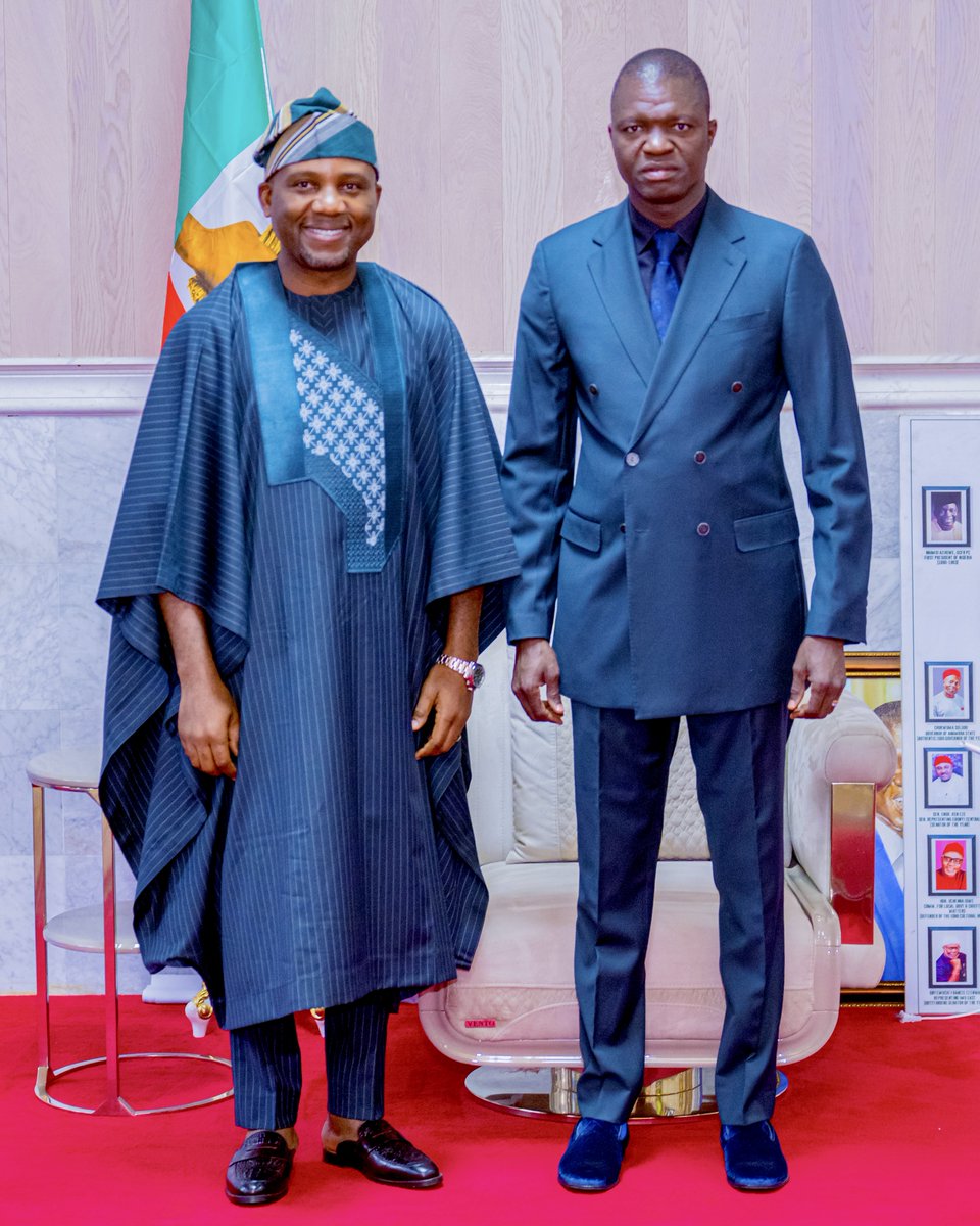 KingsleyUdehSAN's tweet photo. As part of our continued commitment to advancing the innovation and technology aspirations of the Renewed Hope Agenda of President @officialABAT  Ahmed Tinubu, I paid a strategic courtesy visit to the Executive Governor of Ebonyi State, His Excellency, Rt. Hon. Francis Ogbonna @FrancisNwifuru , at the Government House, Abakaliki, to explore collaborative pathways for strengthening the state's innovation ecosystem. Our engagement focused on leveraging science, technology, and innovation as critical instruments for economic diversification, job creation, youth empowerment, and sustainable development in line with the vision of the Federal Ministry of Innovation, Science and Technology.