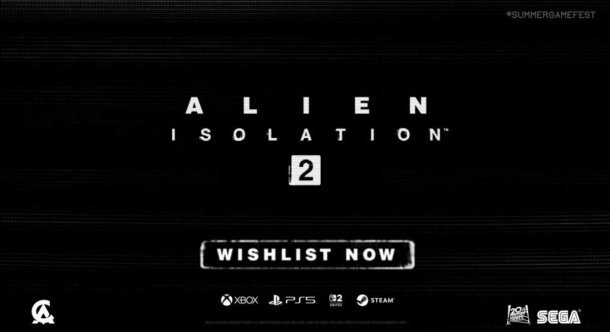 Stealth40k's tweet photo. Alien Isolation 2 is coming to Switch 2, PS5, Xbox Series and PC. https://t.co/cs3pSscbwd