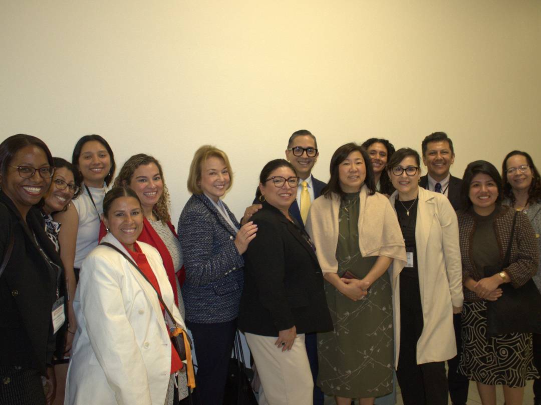 HispanicFed's tweet photo. Throughout the week, #HFEncuentroNacional mobilized community leaders on the issues that matter. 

Together, nonprofit leaders from across the country visited 100+ Congressional offices, strengthened advocacy strategies, and explored ways to build long-term sustainability through capacity building and fundraising. 

Thank you to @RepJohnLarson, @RepGraceMeng, @RepDarrenSoto, and to all of the members of Congress who met with us to listen to our community's concerns.