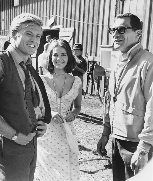 edwereddie's tweet photo. Robert Redford, Natalie Wood, and Sydney Pollack on the set of This Property is Condemned. (Getty) https://t.co/6igX3H123U