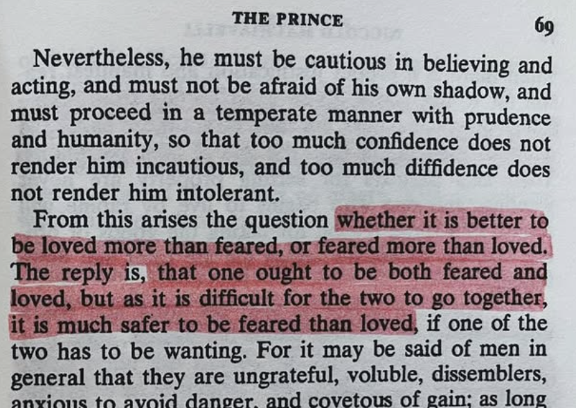 NiccoloDaily's tweet photo. Machiavelli understood power like no one else. https://t.co/HtUS7bY9tG