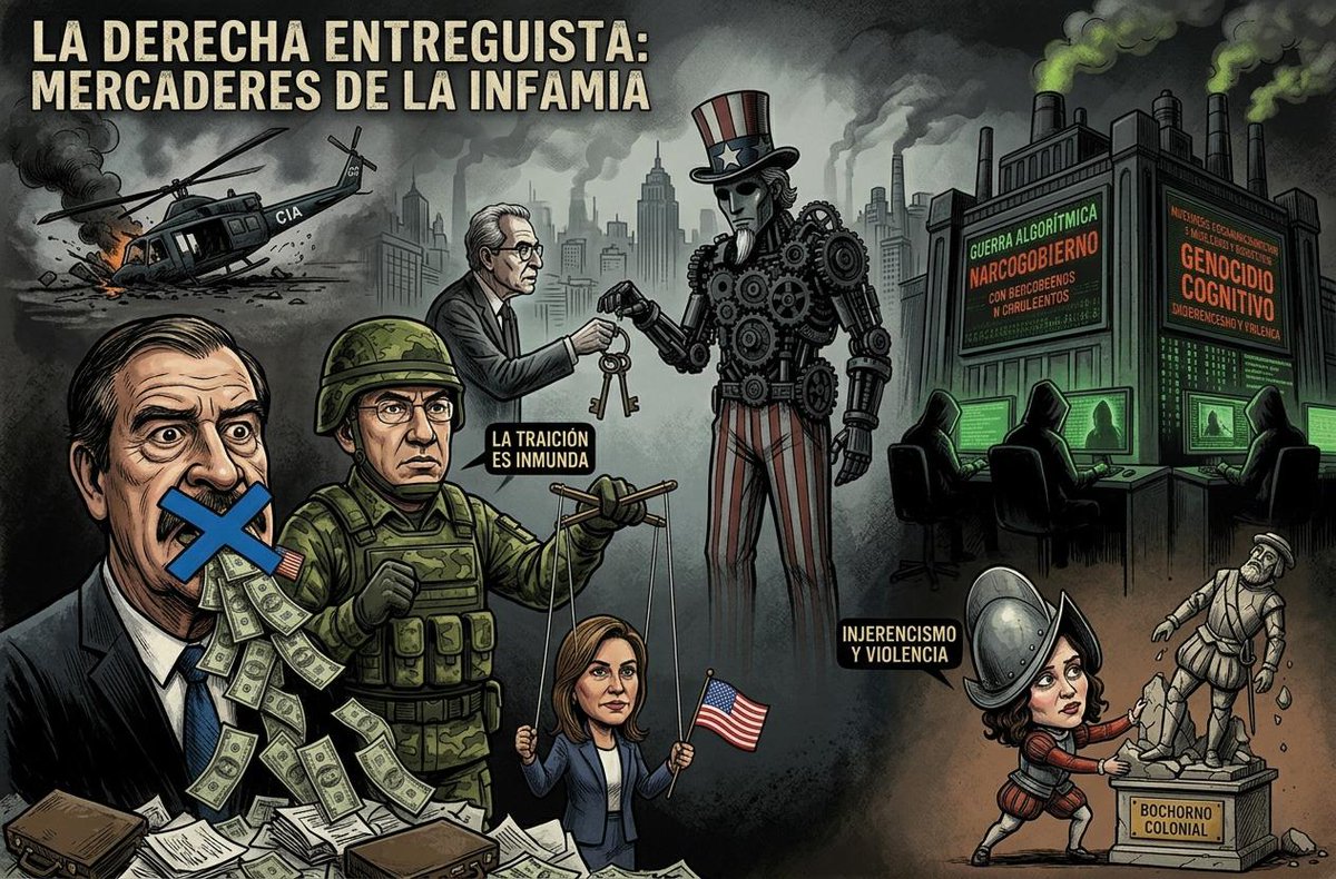 contralinea's tweet photo. 🔎📰 Plazas contra #algoritmos: el segundo piso de la #revolución de las #conciencias
👤✒️Oscar Rojas Silva
Este 31 de mayo de 2026 pudimos presenciar un momento inédito en la historia de nuestro #país. Bajo el inclemente sol en la plaza del #MonumentoalaRevolución, Claudia Sheinbaum Pardo (@Claudiashein), presidenta constitucional de #México, convirtió un informe de logros del gobierno en una defensa abierta de la #soberaníadelEstado. Como ella misma señaló, no se trató de #retórica, sino de un mensaje claro sobre el uso –y #abuso– del tema del #narcotráfico con #fineselectorales, tanto para las elecciones internas #estadunidenses en noviembre como para el #procesomexicano en 2027, donde se juega la mayoría calificada.
La transmisión simultánea a todas las plazas principales de los estados de la #República –excepto #Coahuila, que se encuentra en #elecciones– inauguró además un nuevo momento para el Movimiento de Regeneración Nacional (#Morena), que después de un periodo a la zaga volvió a la movilización. Fue una buena idea lograr las #postales multitudinarias de alrededor de 850 mil personas en 30 estados del país y #CiudaddeMéxico.
Es necesario señalar cómo las #banderas dominantes en los eventos no fueron del partido sino #nacionales. Ya desde la toma de protesta de Ariadna Montiel (@A_MontielR) había adelantado la necesidad de hablarle no solo al militante sino al #pueblo en su conjunto. La presidenta de #México ha impulsado explícitamente que se mantenga la movilización permanente en las plazas públicas para combatir la desinformación y la tergiversación de las #redes. Esto en pleno reconocimiento de que el golpismo contemporáneo tiene un fuerte contenido #cognitivo...
Lee en: https://t.co/jNkRPVQdmG
#Contralínea #PeriodismodeInvestigación
👇🏼Encuentra toda la información en👇🏼
https://t.co/IwdMAg8pFj