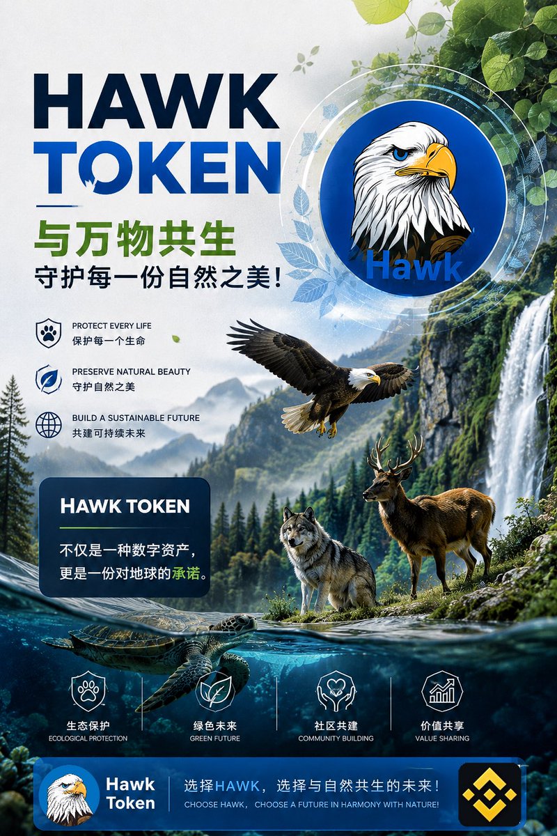 Hawk_HMY's tweet photo. @yuyue_chris $Hawk 传播自由理念，维护生态平衡！
0xe846d164b88ed2e1209609fea3cf7a3d89d70d2d https://t.co/ALNByLwQua