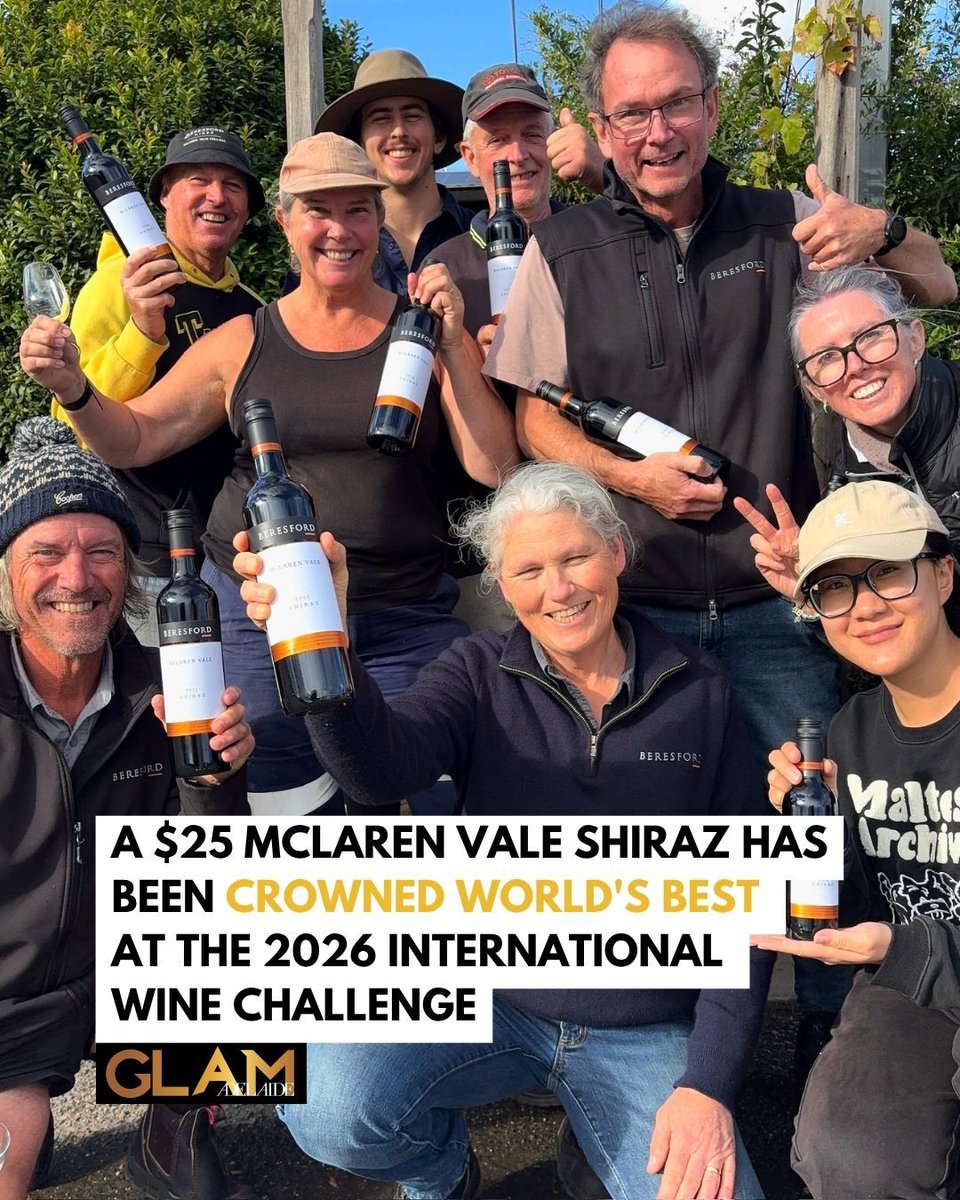 glamadelaide's tweet photo. WORLD'S BEST SHIRAZ: Beresford Estate has taken home four top accolades at a prestigious international wine competition, including a coveted International Syrah Trophy>>https://t.co/pUUzYpg4x3

📸Beresford Estate

🌟 Read daily news on our free iPhone app: https://t.co/AropPlphmL

🌟 Read daily news on our free Android app: https://t.co/TvfJJaltRs

🌟 Subscribe to our daily eNewsletter to get these articles & more delivered to your inbox: https://t.co/B3KHysZynQ