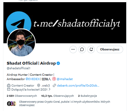 MagicCrypto01's tweet photo. @shadatofficial1 Done sir!

0x89F3BB306Df1bEA2940438E7356e70Ff606ECFca https://t.co/JnHNAfJSUT